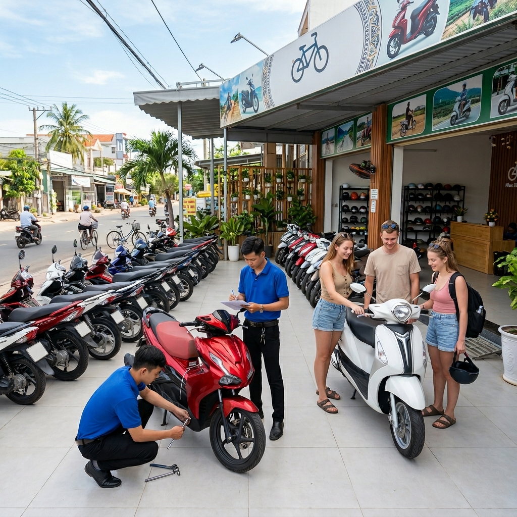 cho thuê xe máy Phan Thiết